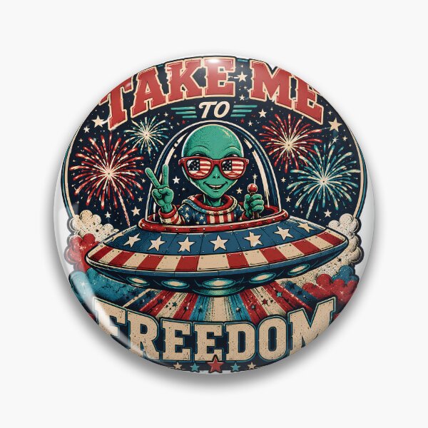 Item preview, Take Me To Freedom Patriotic Alien Shirt designed and sold by Esu8y2.
