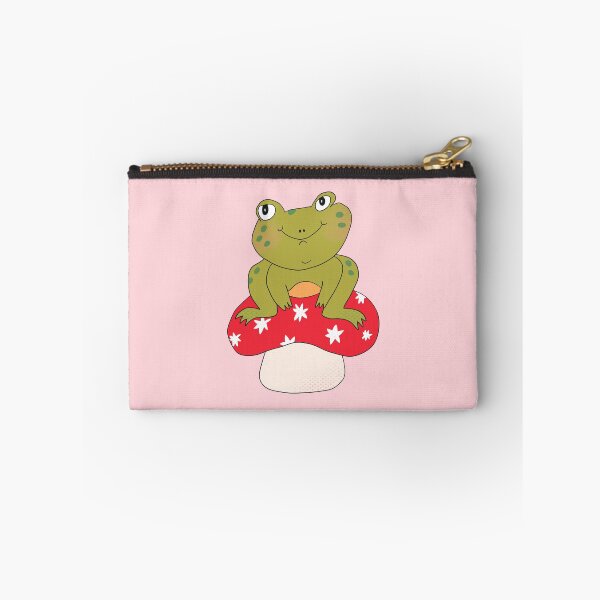 Item preview, Hoppy the Frog on Toadstool (Red) designed and sold by yellowflowerhut.
