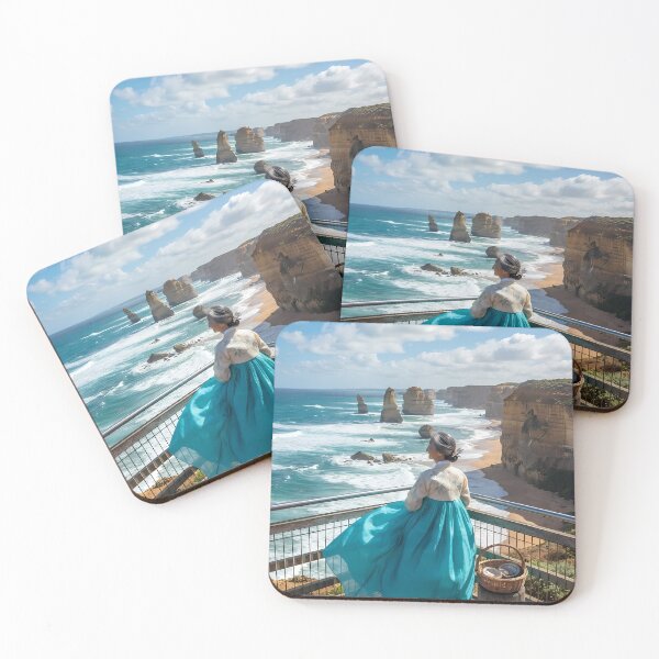Item preview, Freedom of the Waves: A Hanbok's Voyage at the Great Ocean Road designed and sold by SOOstudio73.