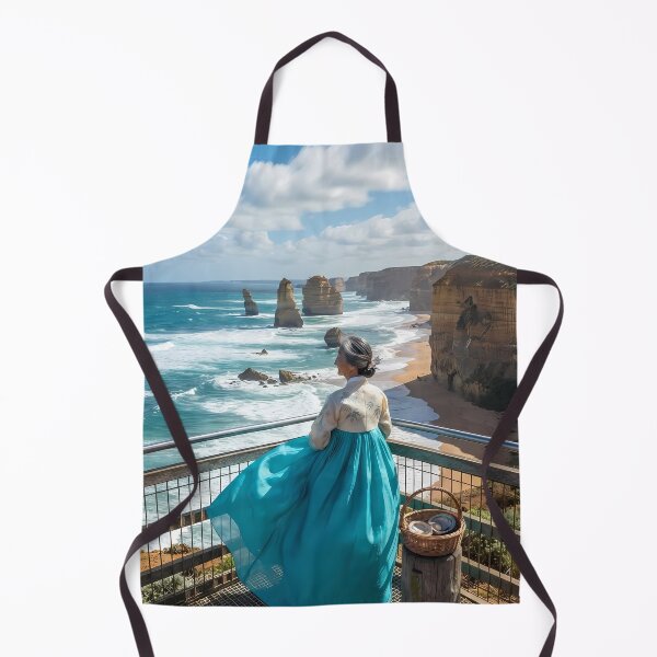 Item preview, Freedom of the Waves: A Hanbok's Voyage at the Great Ocean Road designed and sold by SOOstudio73.