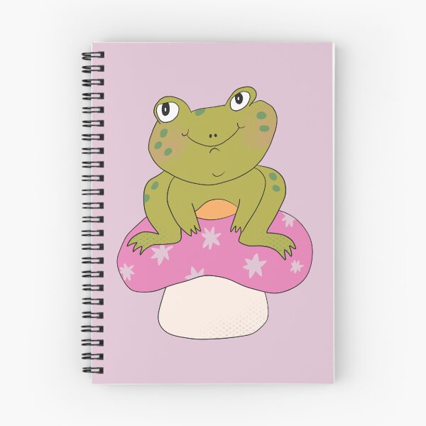 Item preview, Hoppy the Frog on Toadstool (Purple) designed and sold by yellowflowerhut.