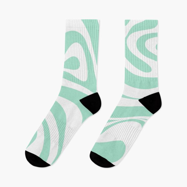 Item preview, Groovy Abstract New Groove Retro Swirl in Jelly Mint Green designed and sold by kierkegaard.