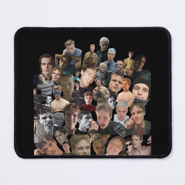 Item preview, finn bennett collage (black bg) designed and sold by bunnybonks.