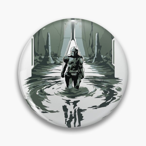 Item preview, The Mandalorian Walking in the Living Waters | Star Wars | Mandalore Artwork designed and sold by DawnColony.
