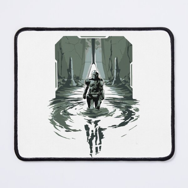 Item preview, The Mandalorian Walking in the Living Waters | Star Wars | Mandalore Artwork designed and sold by DawnColony.