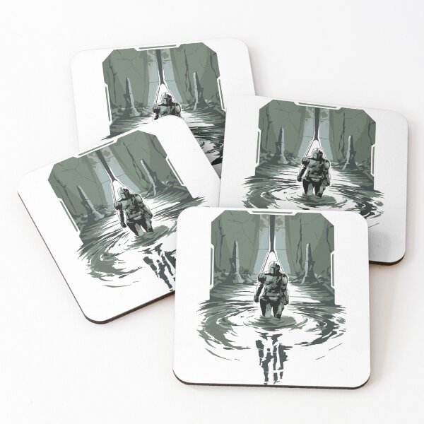 Item preview, The Mandalorian Walking in the Living Waters | Star Wars | Mandalore Artwork designed and sold by DawnColony.