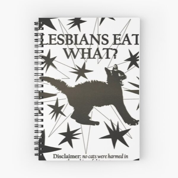 Item preview, "Lesbians eat what?!" Funny cat  designed and sold by Catstars.