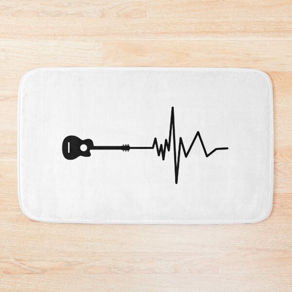 Item preview, Guitar Heartbeat EKG Music Rhythm Line Art designed and sold by SoyLamderma.