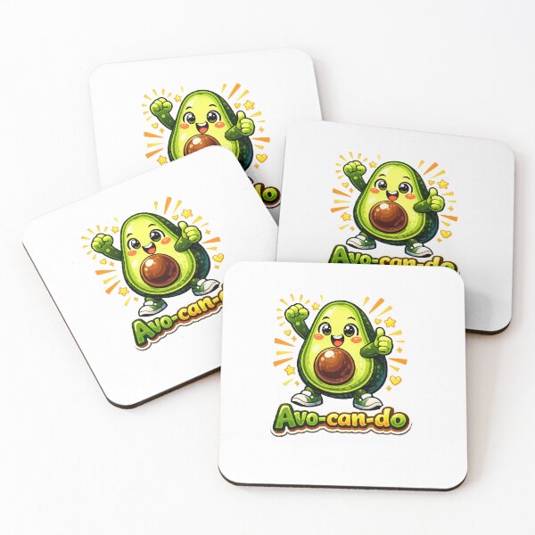Item preview, Cute motivational avocado designed and sold by RaulWeirdAndFun.