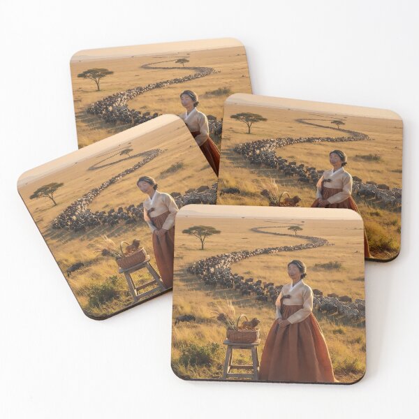 Item preview, Serengeti Harmony: A Hanbok's Journey with the Great Migration designed and sold by SOOstudio73.
