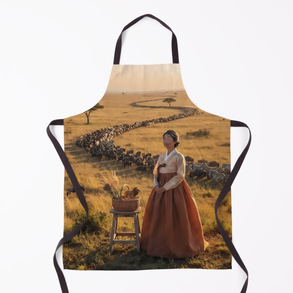 Item preview, Serengeti Harmony: A Hanbok's Journey with the Great Migration designed and sold by SOOstudio73.