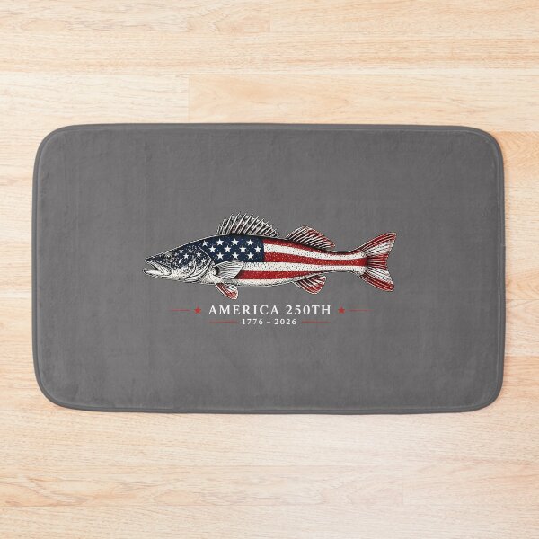 Item preview, 250 Years America 1776 2026 Fishing USA Flag 250th Birthday designed and sold by KristineLi.