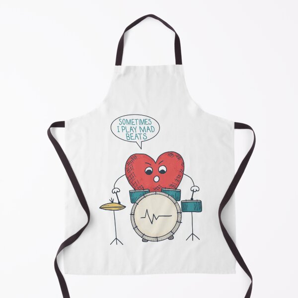 Item preview, Heart Playing Drum Set Funny Music Lover Design designed and sold by SoyLamderma.