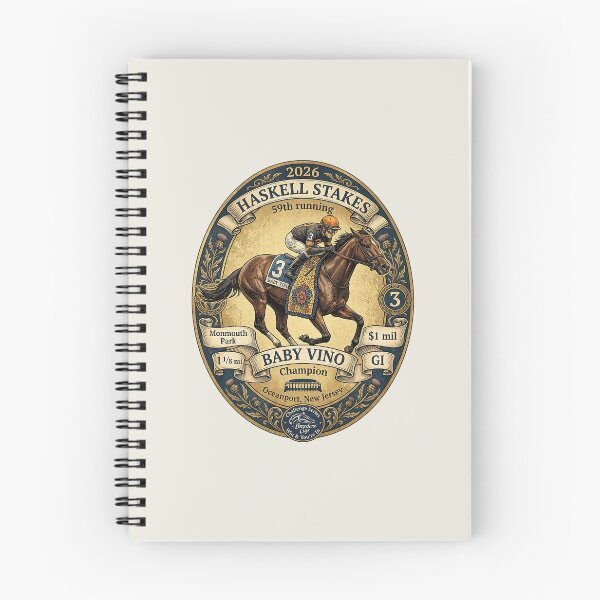 Item preview, Baby Vino Wins the 2026 Haskell Stakes Horse Racing Design designed and sold by Ginny Luttrell.