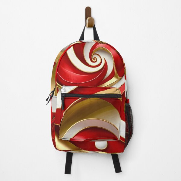 Item preview, Red and Gold Spiral designed and sold by Vicky Brago-Mitchell®.