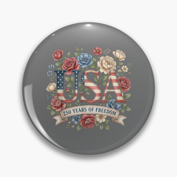 Item preview, 250 Years America Anniversary Flowers USA 250th Birthday designed and sold by KristineLi.