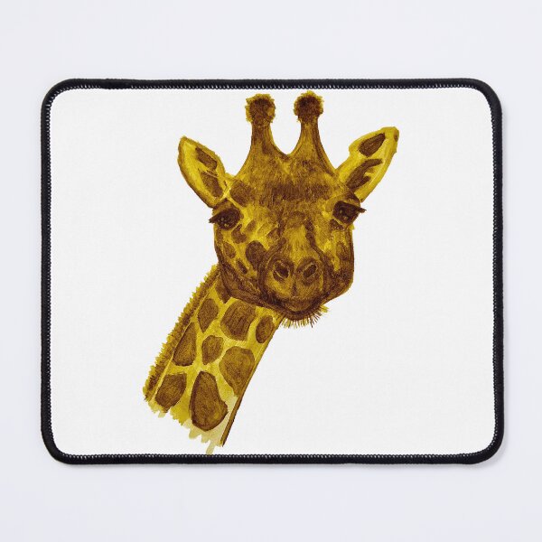 Item preview, Golden Gaze | Monochromatic Giraffe Watercolor designed and sold by JustKatieDesign.