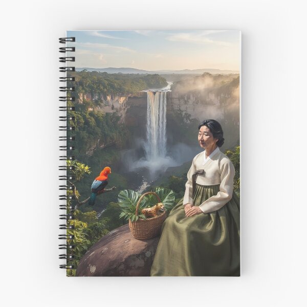 Item preview, Hidden Majesty: A Hanbok Journey at Kaieteur Falls, Guyana  designed and sold by SOOstudio73.