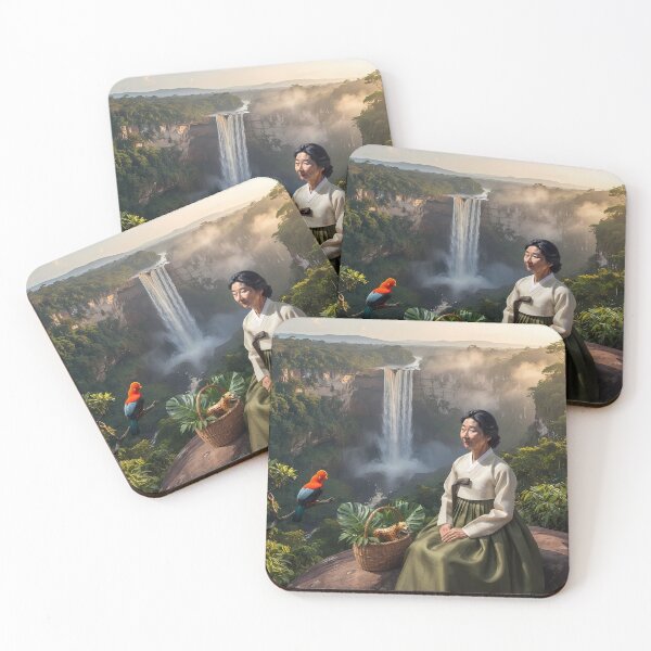 Item preview, Hidden Majesty: A Hanbok Journey at Kaieteur Falls, Guyana  designed and sold by SOOstudio73.