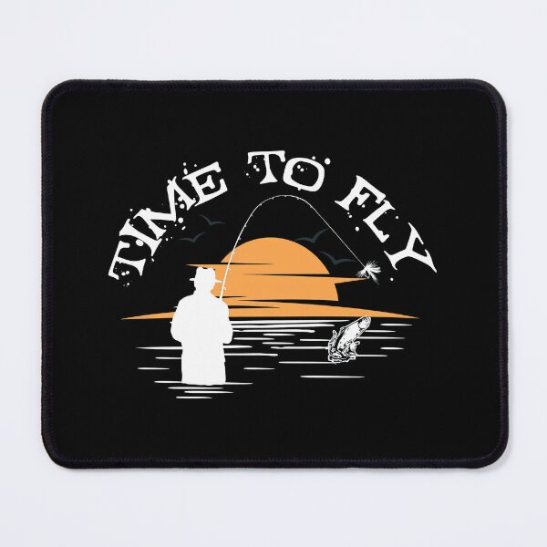 Item preview, Time To Fly Fishing Sunset Vintage Scene designed and sold by SoyLamderma.
