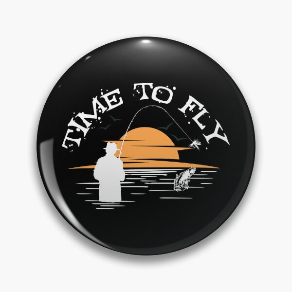 Item preview, Time To Fly Fishing Sunset Vintage Scene designed and sold by SoyLamderma.