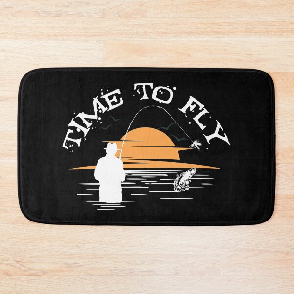 Item preview, Time To Fly Fishing Sunset Vintage Scene designed and sold by SoyLamderma.