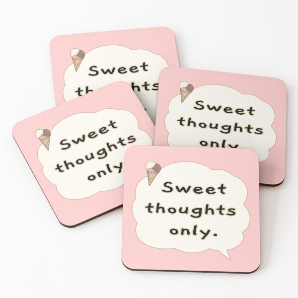 Item preview, Sweet Thoughts Only Cute Ice Cream Speech Bubble designed and sold by ubborn.