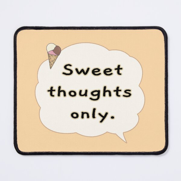 Item preview, Sweet Thoughts Only Cute Ice Cream Speech Bubble designed and sold by ubborn.