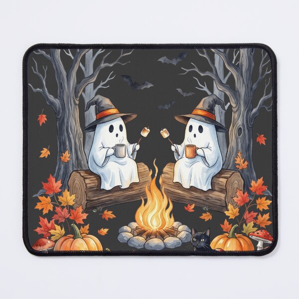 Item preview, Cozy Ghost Campfire Watercolor Halloween designed and sold by BreezifyDesignStudio.