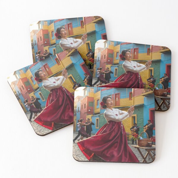 Item preview, Passionate Tango: A Korean Hanbok Waltz in La Boca, Argentina  designed and sold by SOOstudio73.