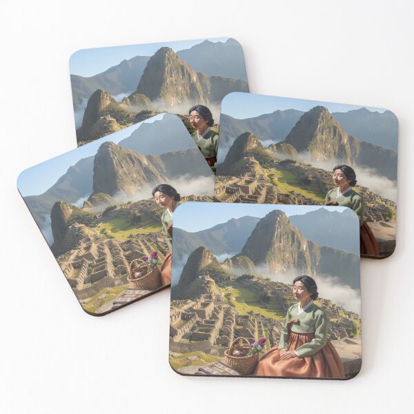 Item preview, Ancient Majesty: A Korean Hanbok Journey at Machu Picchu  designed and sold by SOOstudio73.