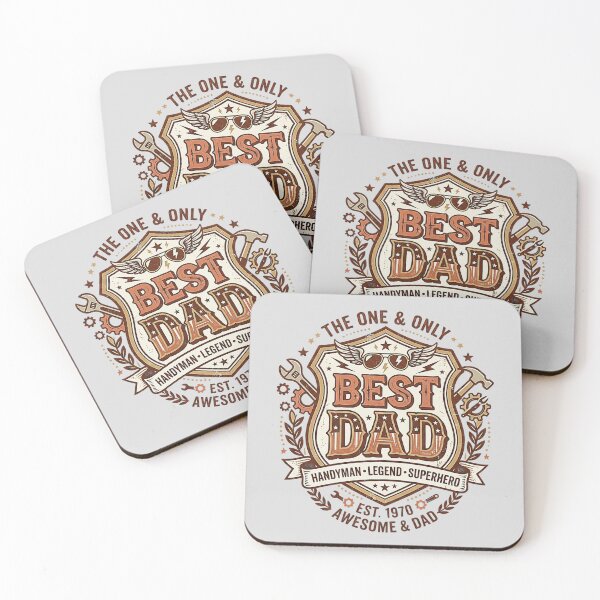 Item preview, Best Dad Handyman Legend Superhero Vintage Badge Gift designed and sold by rich-moda.