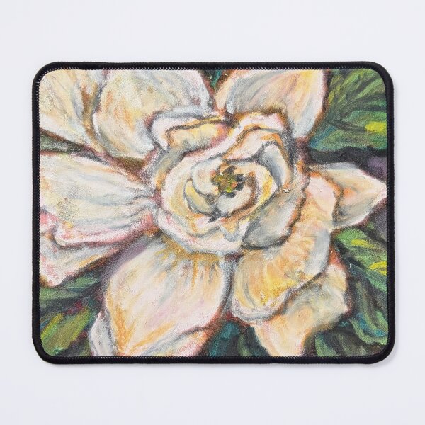 Item preview, Oil pastel original floral magnolia gardenia drawing  designed and sold by Paintingladycat.