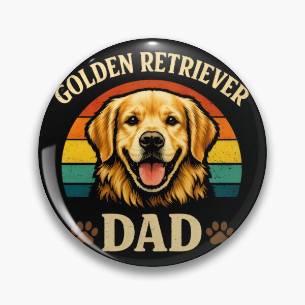 Item preview, Golden Retriever Dad Vintage Retro Dog Lover Gift for Dog Dad designed and sold by Zizo-DR44.