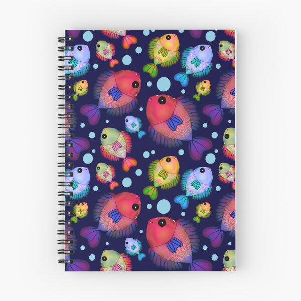 Item preview, Copy of Colorful Tropical Fish Pattern  | Neon Aquarium Seamless Ocean Print | Cute Marine Life Illustration designed and sold by HopeAndHustle.