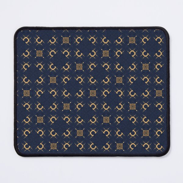 Item preview, Luxury Gold and Navy Damask Pattern designed and sold by FawnFeatherCo.