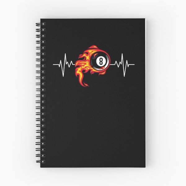 Item preview, 8 Ball Flames Heartbeat EKG Pool Billiards designed and sold by SoyLamderma.