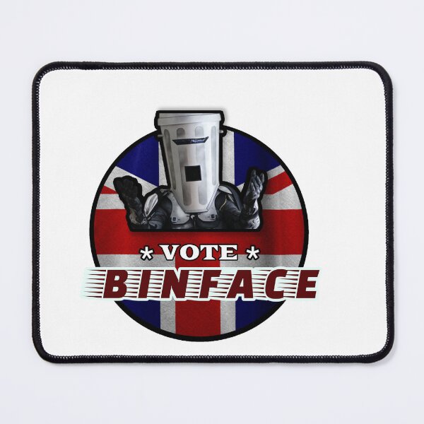Item preview, Vote Binface Satirical Political Meme UK British Culture Art Sticker designed and sold by Amituniqart.