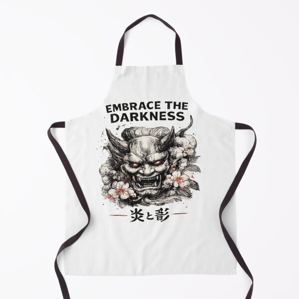 Item preview, Embrace the Darkness Vintage Oni Mask Japanese Gothic T-Shirt designed and sold by D.Shop.