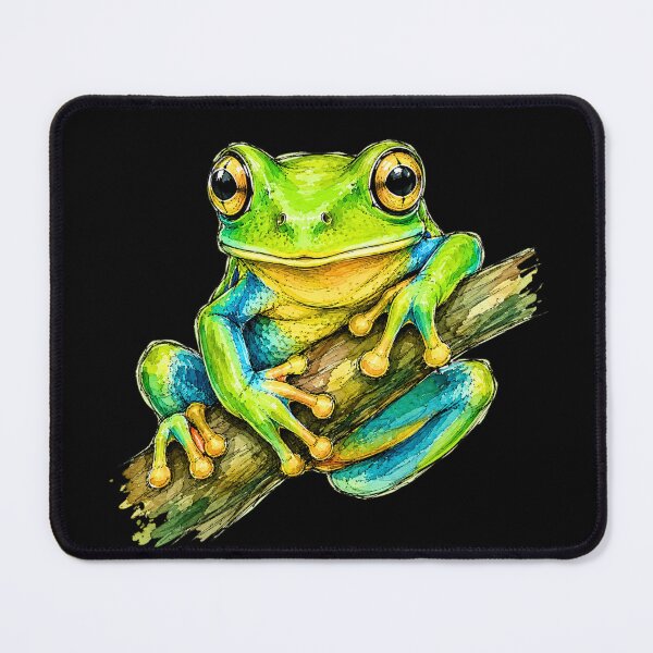 Item preview, Minimal Tree Frog Watercolor | Hand Drawn Wildlife Illustration designed and sold by ColorSplash123.