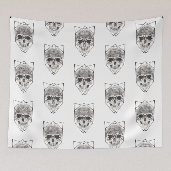 Item preview, Skull with graphic design designed and sold by Jiwsurreal.