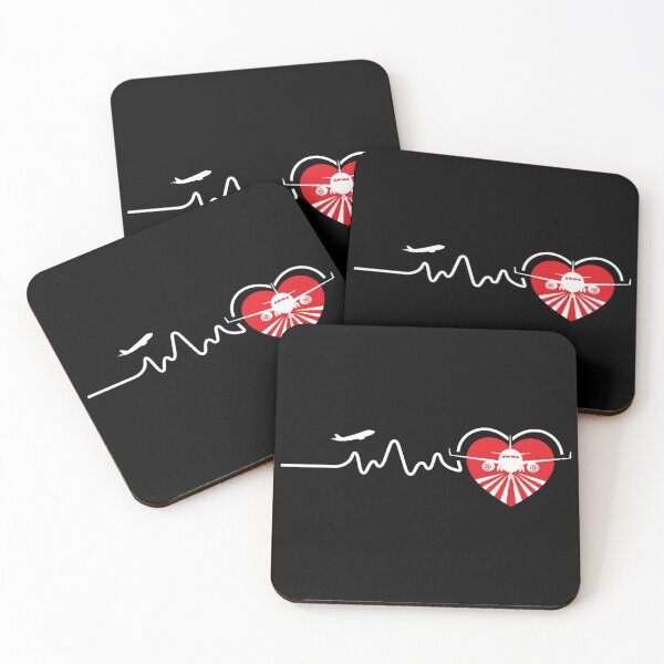 Item preview, Airplane Heartbeat Aviation Love Graphic designed and sold by SoyLamderma.