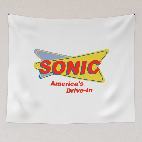 Item preview, Sonic America's drive-in Fast Food Logo Red Funny Graphic designed and sold by CedricHo.