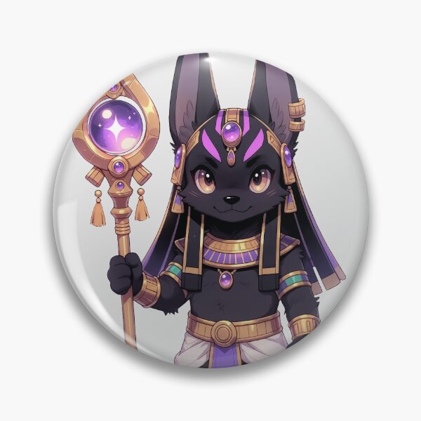 Item preview, Cute Baby Anubis Mage | Kawaii Egyptian God Sticker | Magical Jackal Guardian designed and sold by Grapyziip.