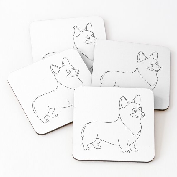 Item preview, Corgi Elegant Line Art Gift designed and sold by OneLine Studio.