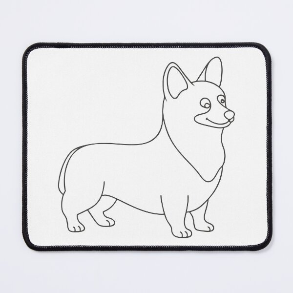 Item preview, Corgi Elegant Line Art Gift designed and sold by OneLine Studio.