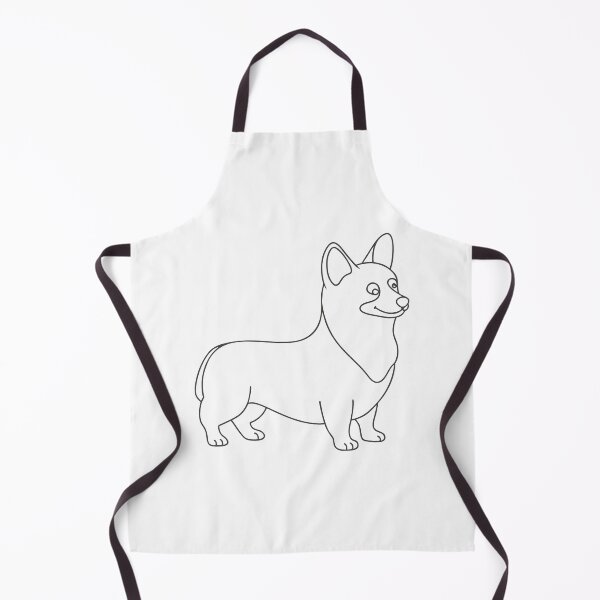 Item preview, Corgi Elegant Line Art Gift designed and sold by OneLine Studio.