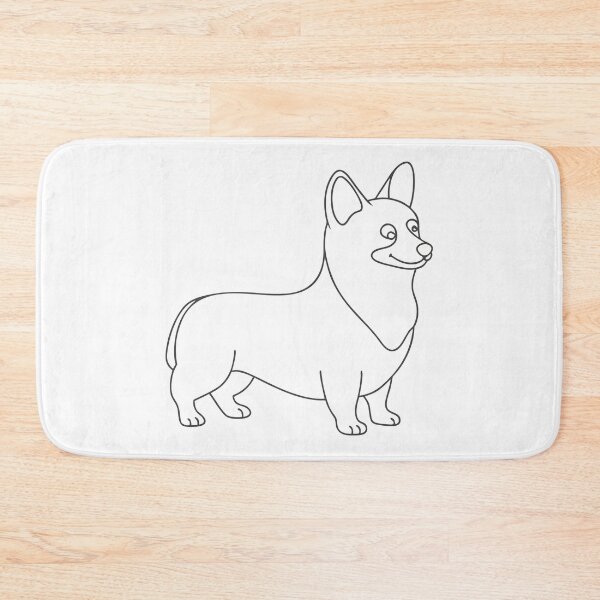 Item preview, Corgi Elegant Line Art Gift designed and sold by OneLine Studio.