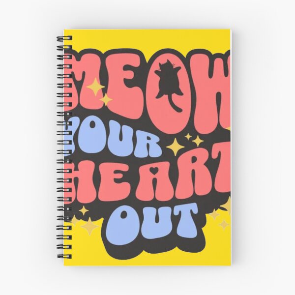 Item preview, Meow Your Heart Out - Retro 70s Cute Cat Typography designed and sold by GenZFashion000.