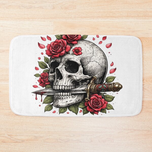 Item preview, No Plan Just Vibes Gothic Skull and Roses Vintage T-Shirt designed and sold by D.Shop.